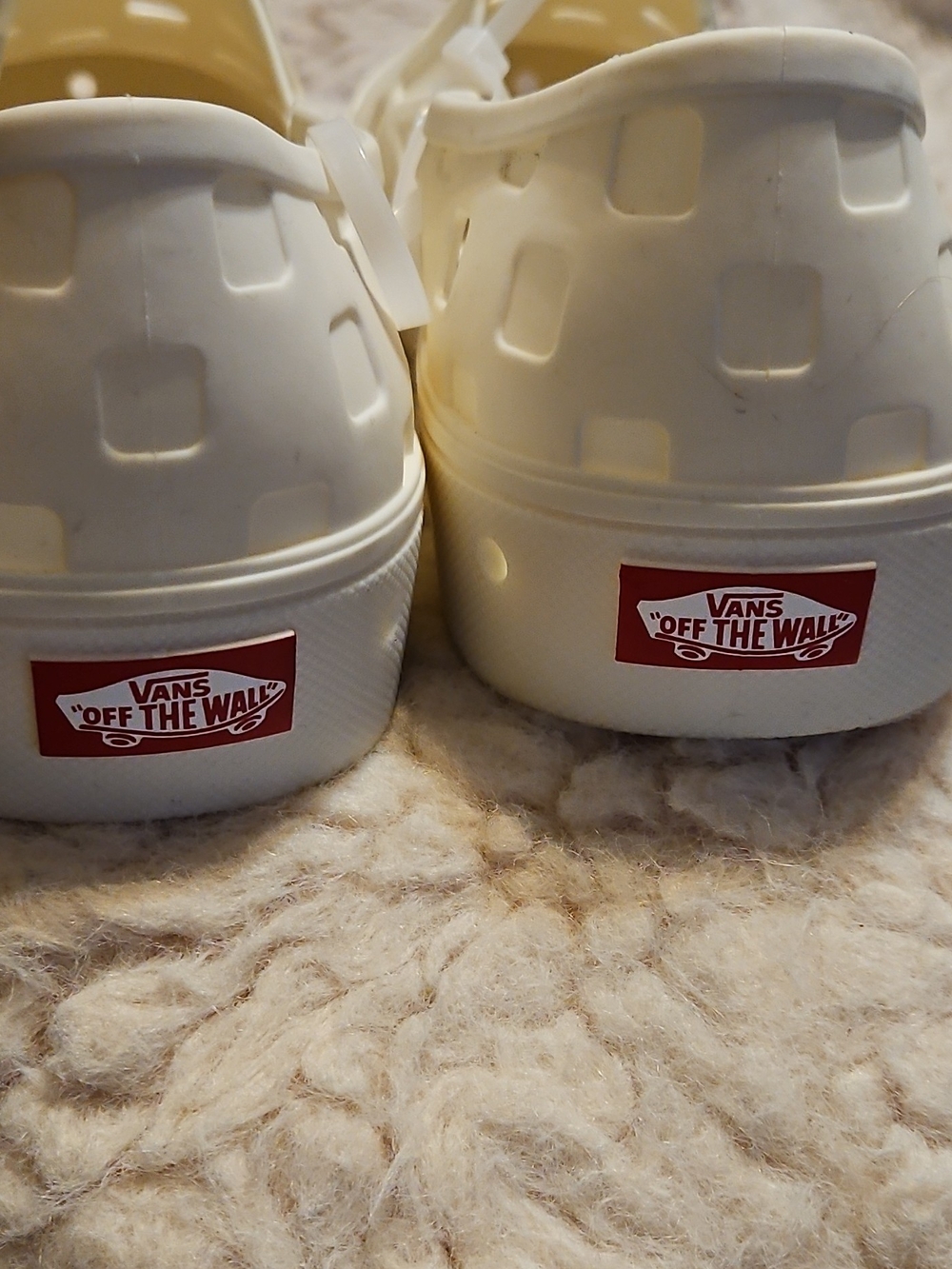 Vans Men's White Perforated Slip-On Platform Clog - Picture 7 of 11